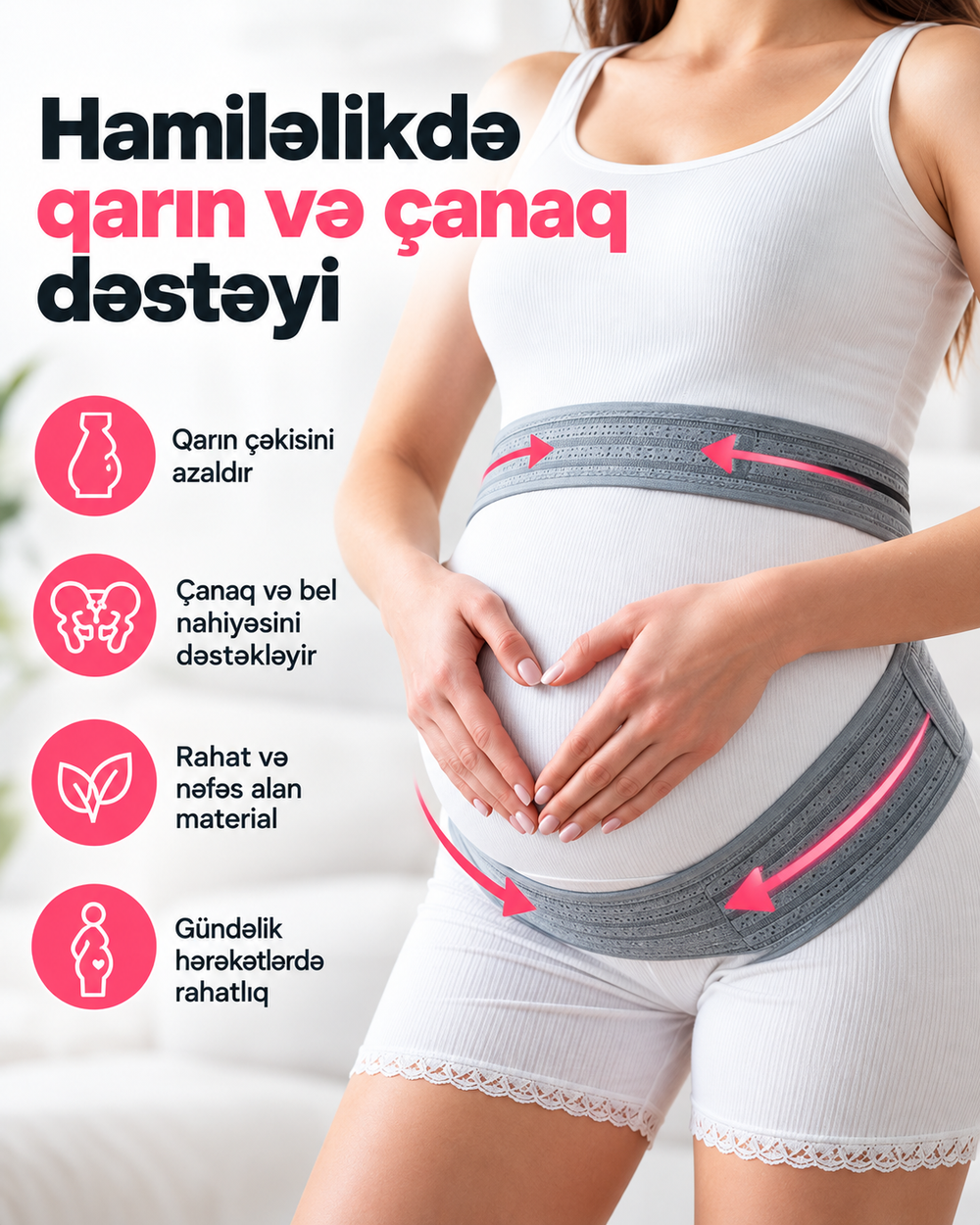 Hamiləlikdə qarın və çanaq dəstəyi